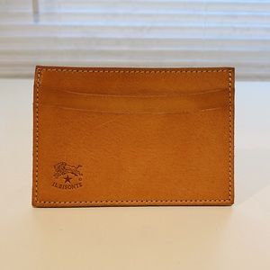 IL BISONTE - Card Case in Cowhide Leather color Natural